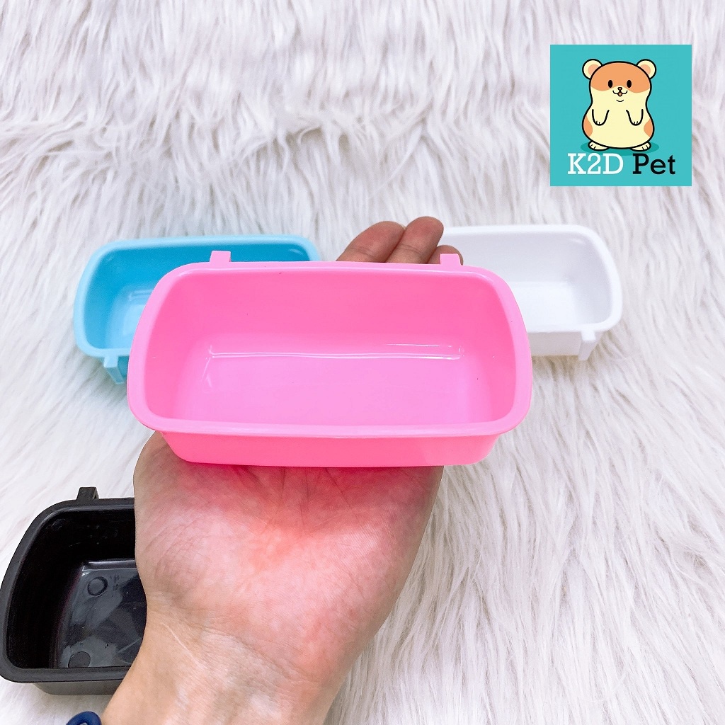 Bát ăn nhựa gắn lồng đại cho hamster, Guinea Pig (bọ ú, chuột lang), thỏ, sóc bắc mỹ, chinchilla