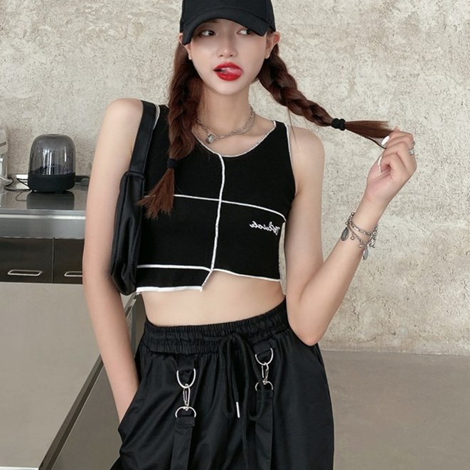 [SẴN] Áo ba lỗ croptop len Ulzzang Quảng Châu ALB5