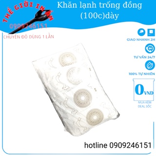 Khăn ướt tiệt trùng, khăn ướt quán ăn bịch 100 tờ - thegioiinan2021