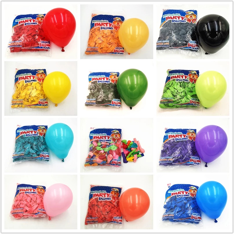 50 Bong Bóng Cao Su 5 Inch Dùng Trang Trí Tiệc Sinh Nhật Và Tiệc Cưới