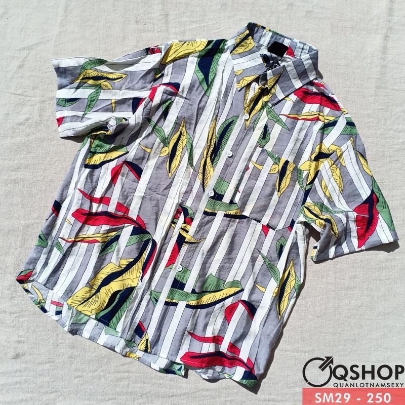 ÁO SƠ MI ĐI BIỂN NAM FORM RỘNG SM29