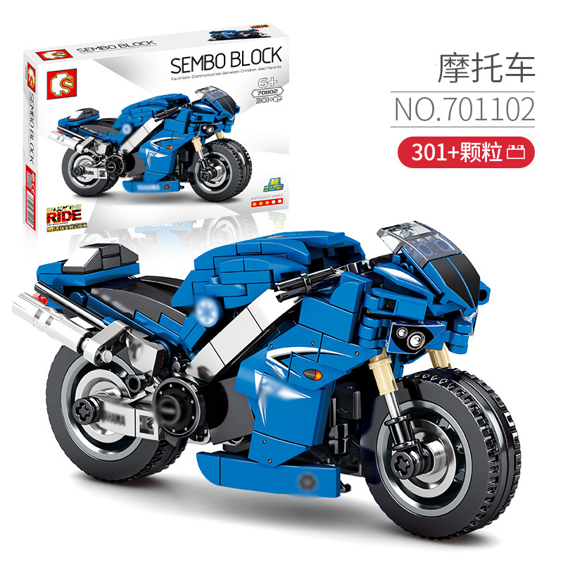 Bộ Đồ Chơi Lắp Ráp Mô Hình Xe Mô Tô Sembo 701100-701136