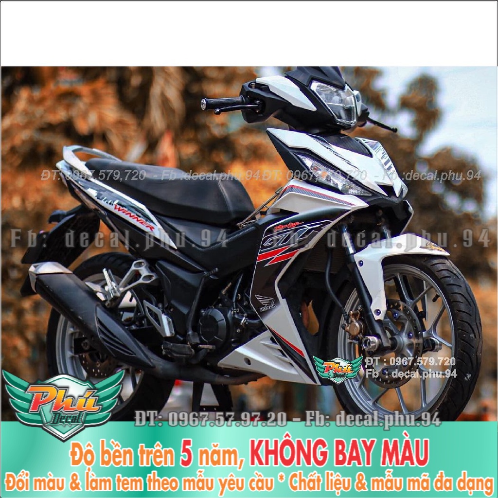 Tem Rời Winner GTR Trắng đen (K) -1
