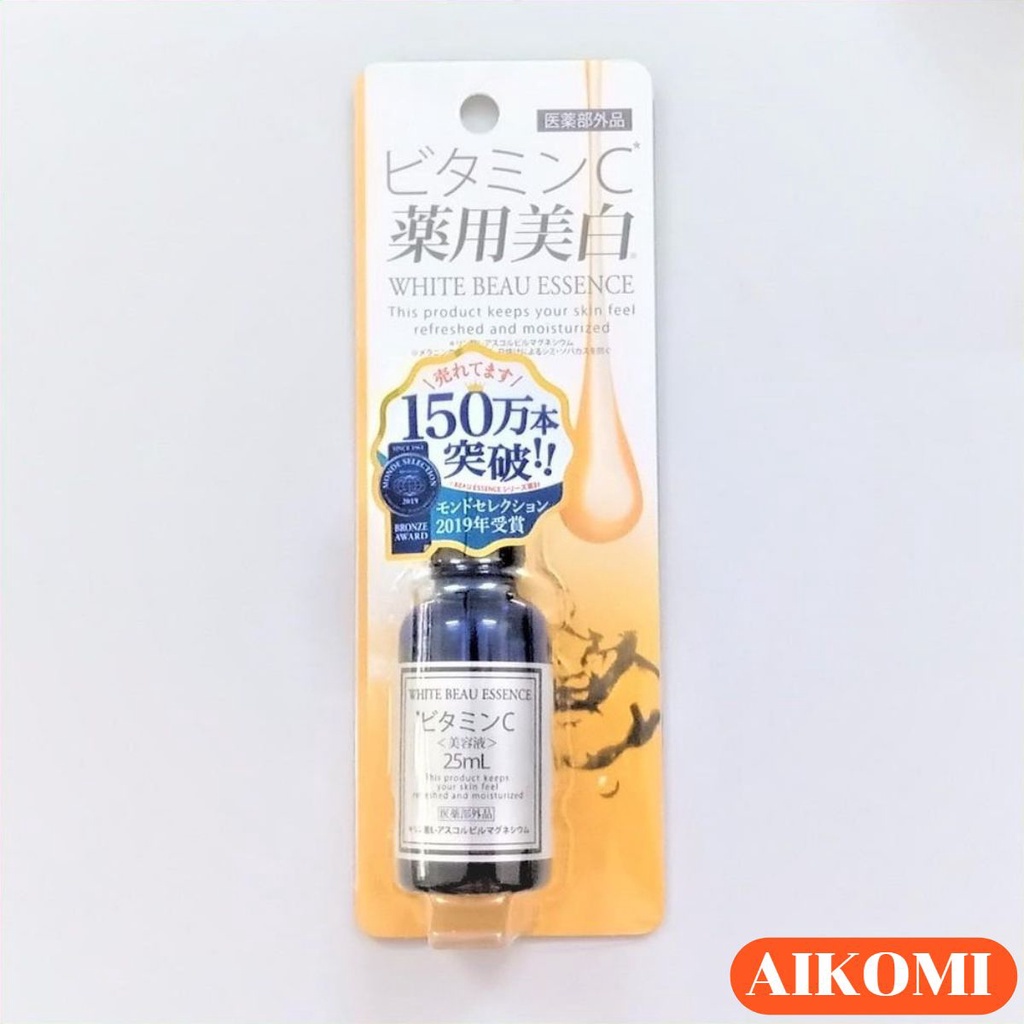 SERUM TINH CHẤT VITAMIN C DƯỠNG DA TRẮNG SÁNG SERUM WHITE BEAU ESSENCE VITAMIN C 25ML Hàng nhập khẩu chính hãng
