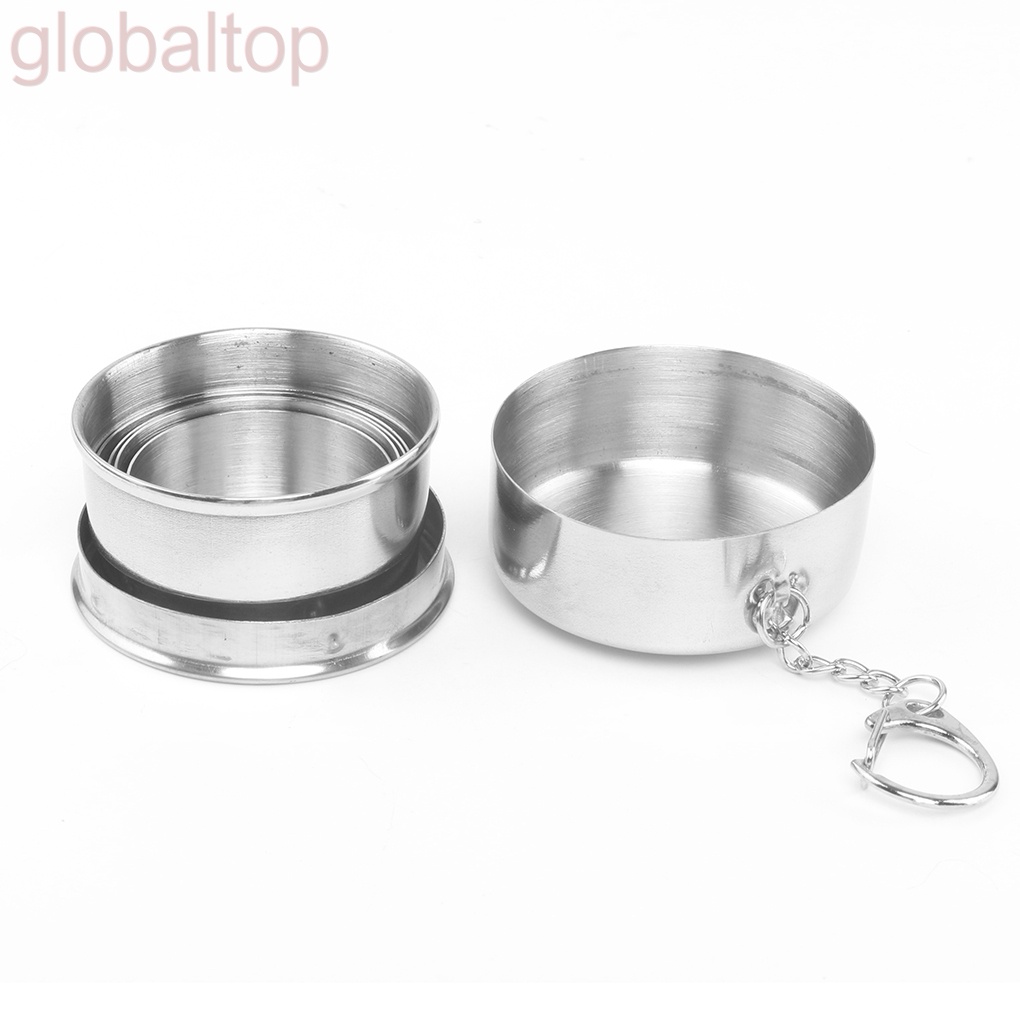 Cốc uống nước bằng thép không gỉ có thể gấp gọn tiện dụng