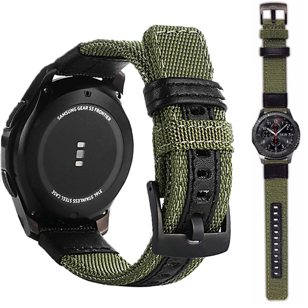 Dây Đeo Nylon Bện Cho Đồng Hồ Thông Minh Samsung Galaxy Watch 4 BandClassic 22mm 20mm 20mm 22mm