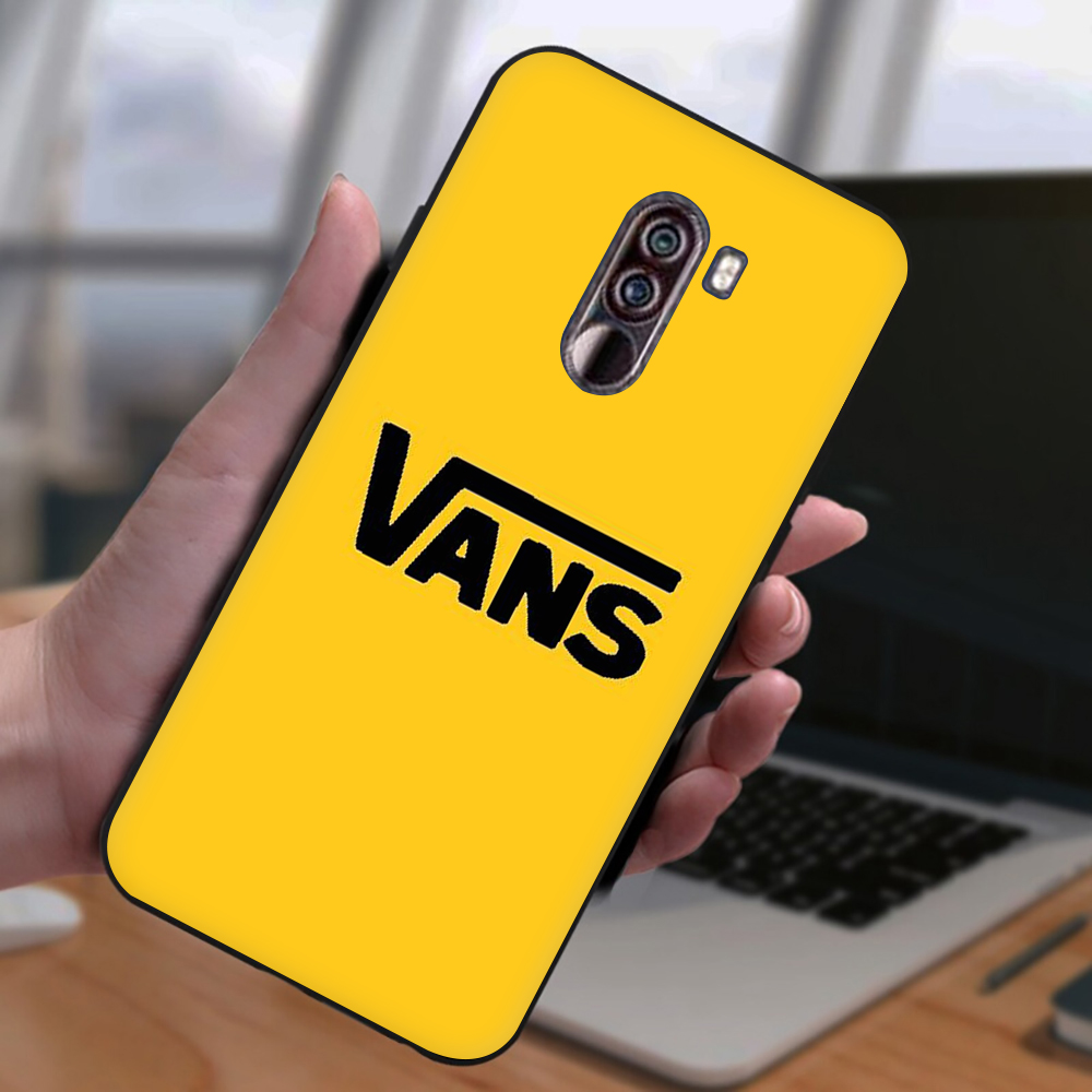 Ốp Điện Thoại Mềm Chống Rơi Màu Đen In Logo Vans Cho Xiaomi F1 Max 3 9 Se 9t Note 10 9 Pro