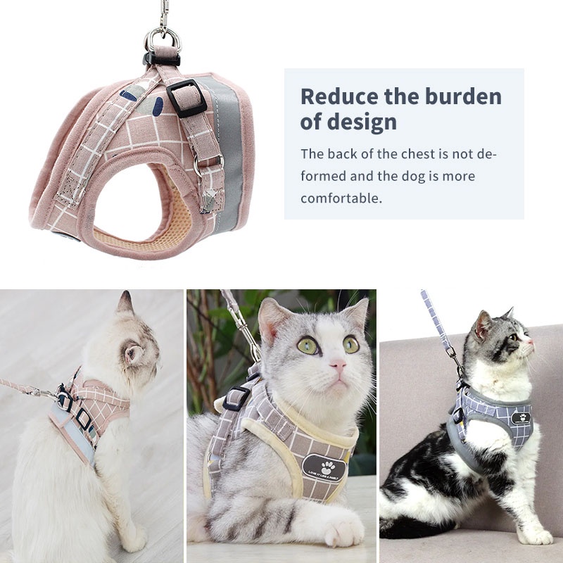 Đai Yếm Mềm Mại Thoáng Khí Có Thể Điều Chỉnh Cho Thú Cưng