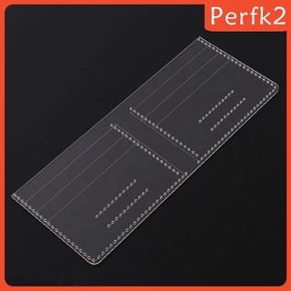13Pcs Acrylic Short Wallet Card Holder Leather Craft Pattern Stencil Template