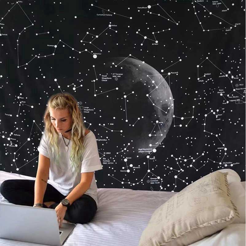 Giấy Dán Tường Họa Tiết Galaxy Độc Đáo