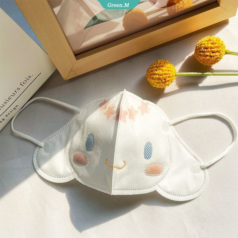 SANRIO Bộ 40 Khẩu Trang In Họa Tiết Hoạt Hình Cinnamoroll 3D Đáng Yêu Dùng Một Lần