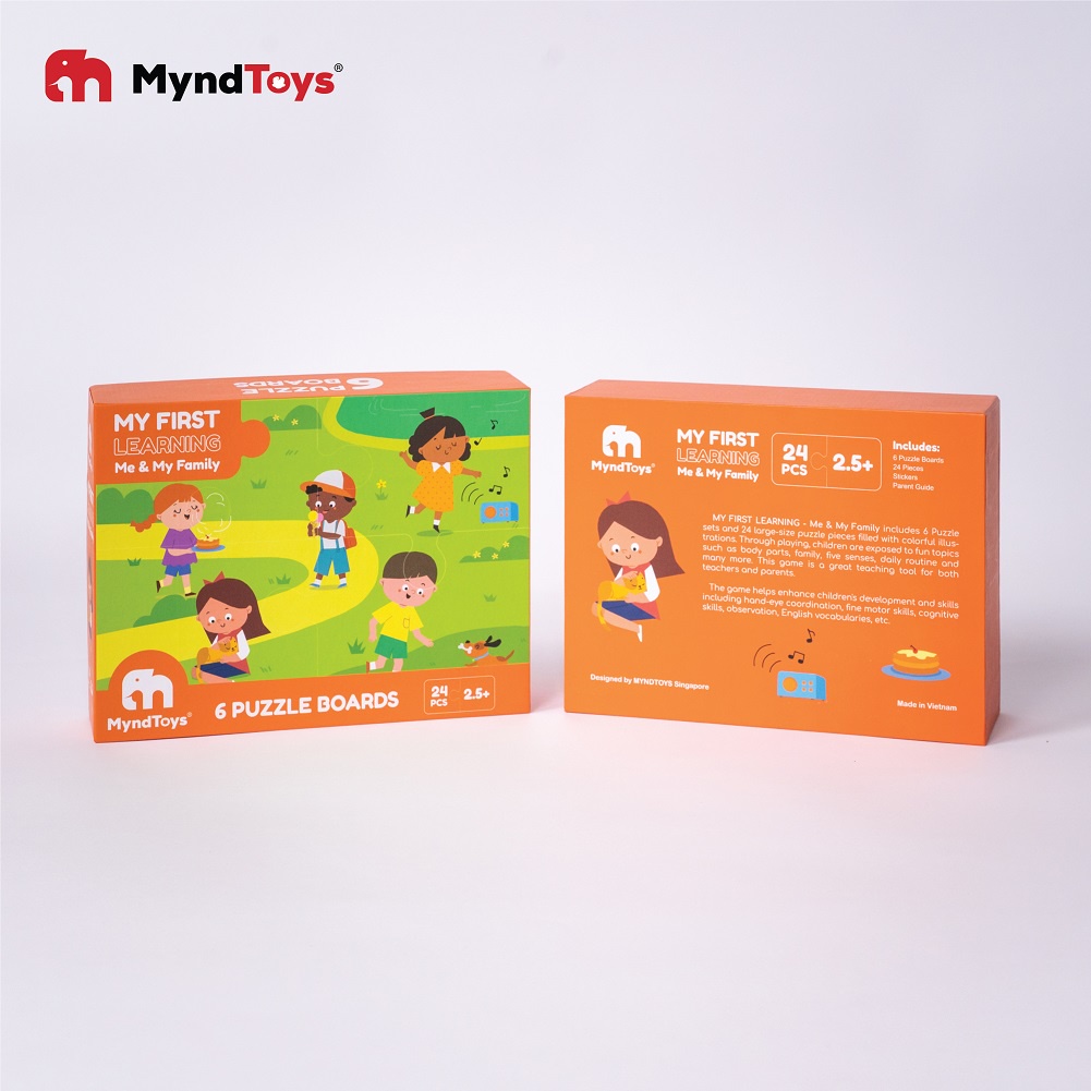 Bộ Xếp Hình MyndToys Chủ Đề Bài Học Đầu Đời Cho Bé 3+, CHÍNH HÃNG MYNDTOYS