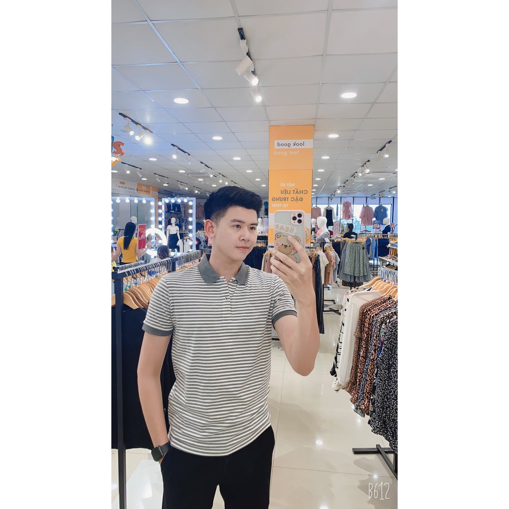 Polo Kẻ Nam Melange YODY Trẻ Trung Và Năng Động APM4069 | BigBuy360 - bigbuy360.vn