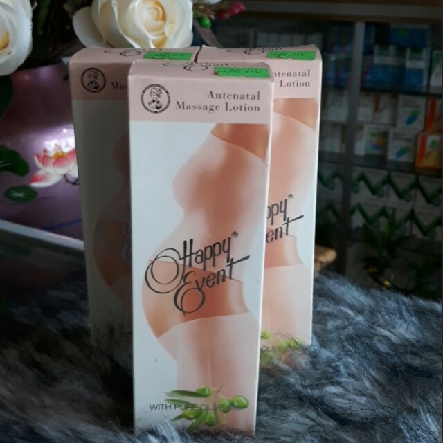 Sữa chống rạn da Happy Event Antenatal Massage Lotion