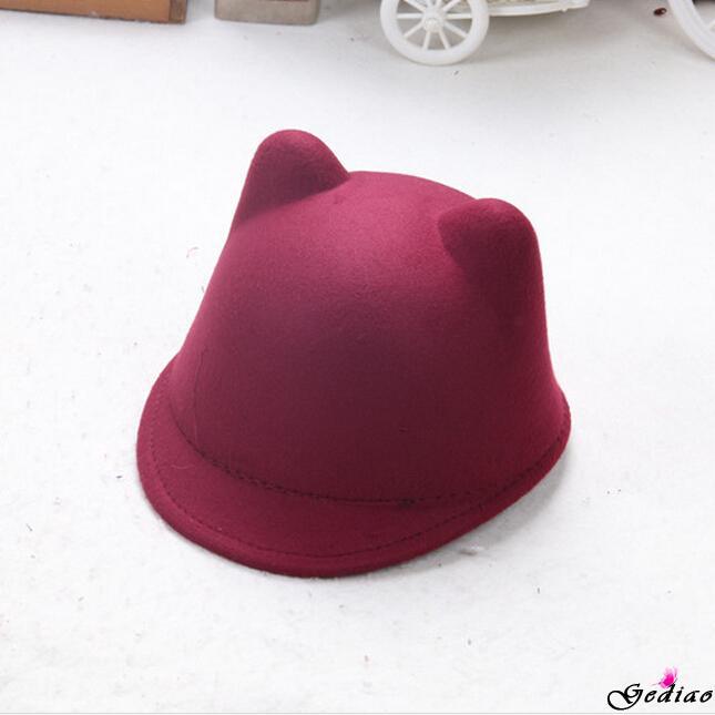 Ged♥Nóng!!Mũ tai mèo nữ châu Âu và Mỹ Mũ lưỡi trai thời trang mùa đông