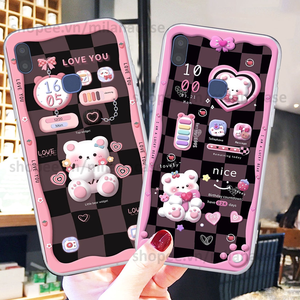 Ốp Vsmart Joy 1 / Joy 1 Plus / Joy1+ hình đồng hồ icon gấu mèo cute cực dễ thương ngộ nghĩnh