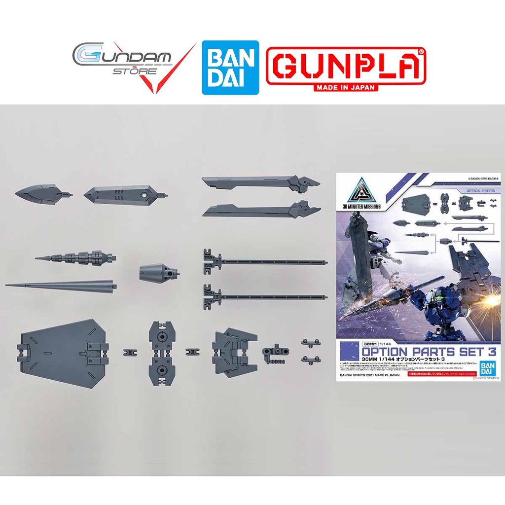 Mô Hình Option Parts Set 3 30MM 1/144 Bandai Đồ Chơi Lắp Ráp Anime Nhật