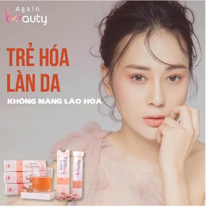 ✅ Viên Sủi Trắng Da AGAIN BEAUTY [Auth] ✅ Collagen trẻ hóa da mờ nám chống lão hóa chống oxy hóa da