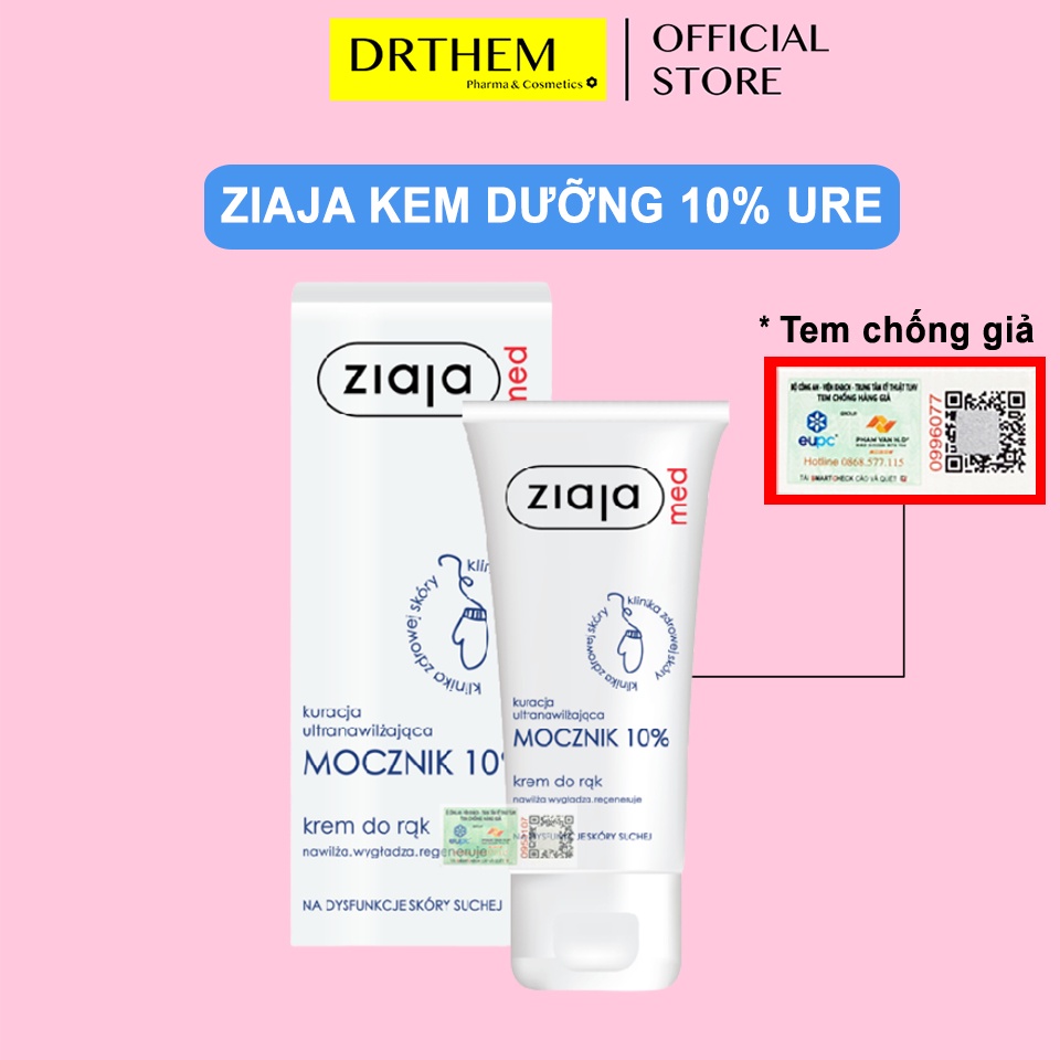 Ziaja Med Kem Dưỡng Mềm Da 10% Urê - Ziaja Med 10% Urea Cream 100ml - Ziaja 10% Ure