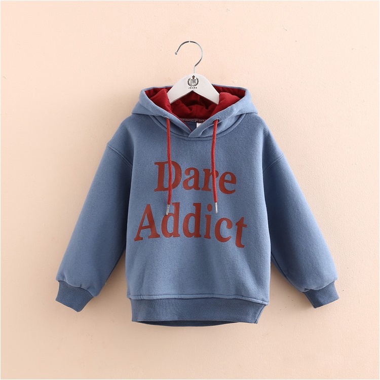 Áo nỉ bông hoodie cho bé trai bé gái, mũ 2 lớp thời trang size từ 15-55kg DARE