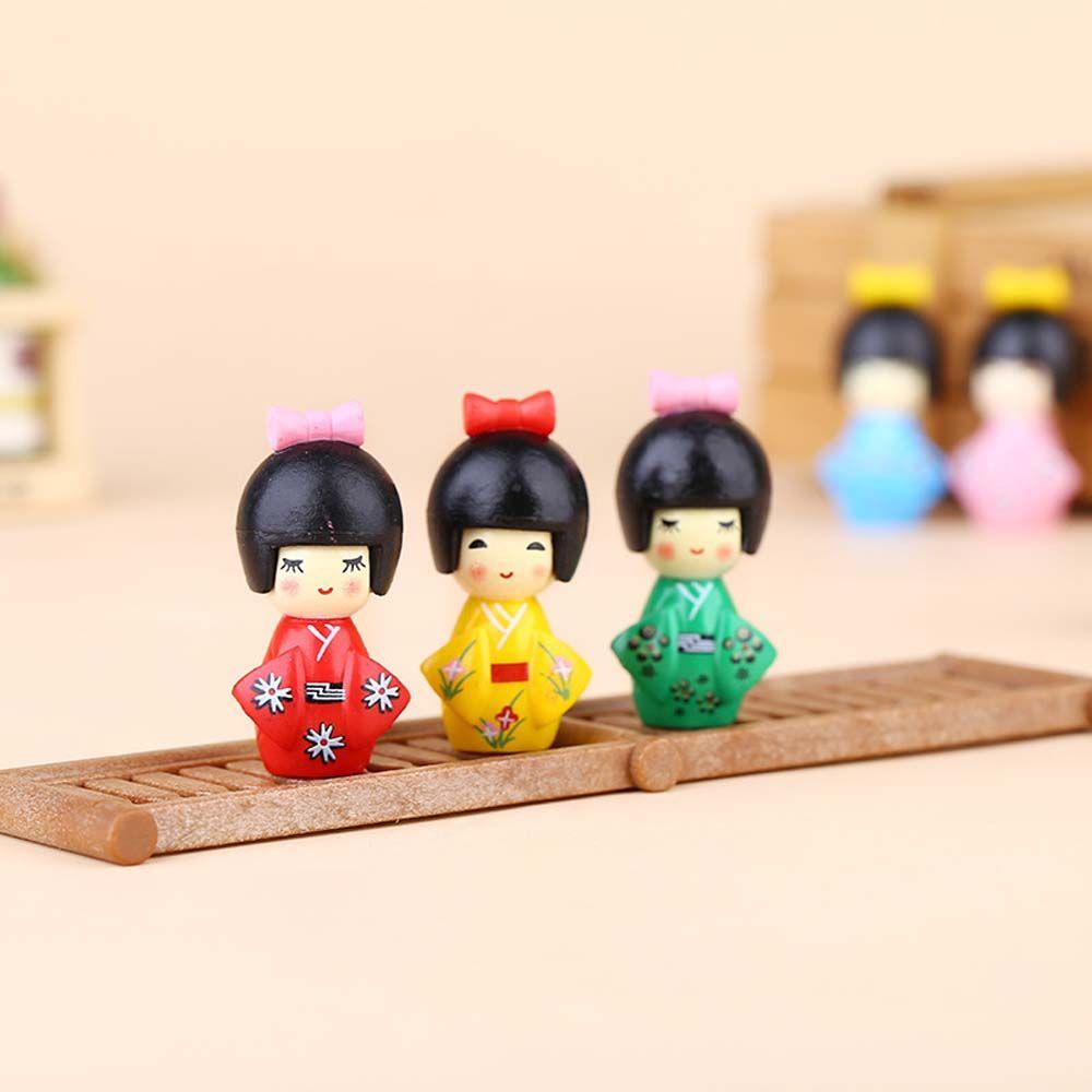 Móc Khóa Hình Tượng Hoạt Hình Bằng Kim Loại Màu Sắc Ngẫu Nhiên Phong Cách Kimono Nhật Bản Dành Cho Nam Nữ