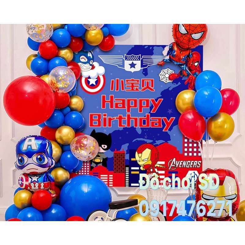 phụ kiện trang trí tiệc sinh Nhật - mẫu bé trai