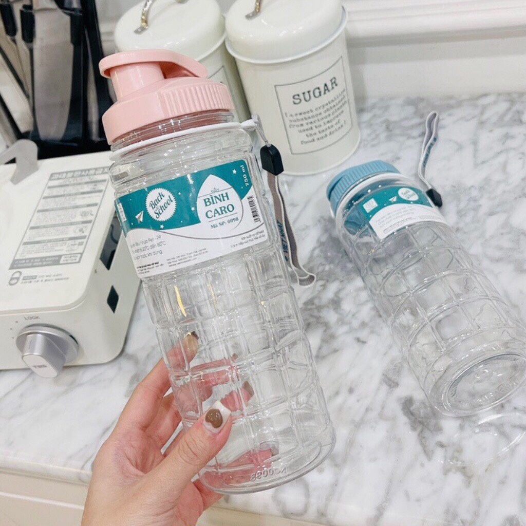 Bình nước thể thao Caro 750ml - Việt Nhật
