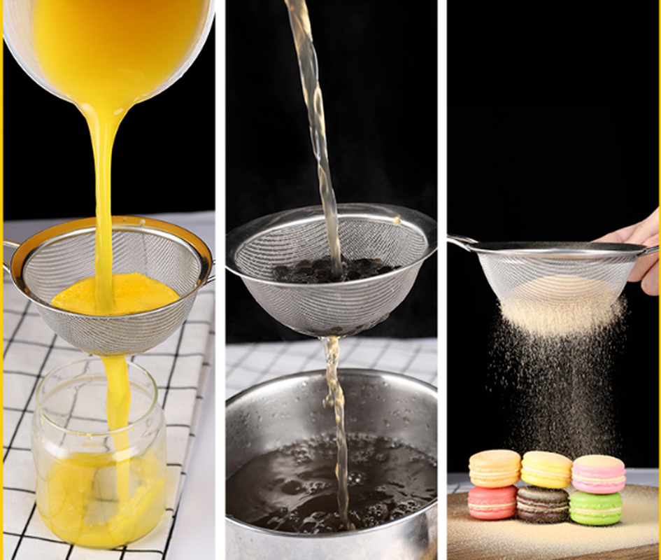 Bộ 3 Rây Lọc Đa Năng Bằng Thép Không Gỉ