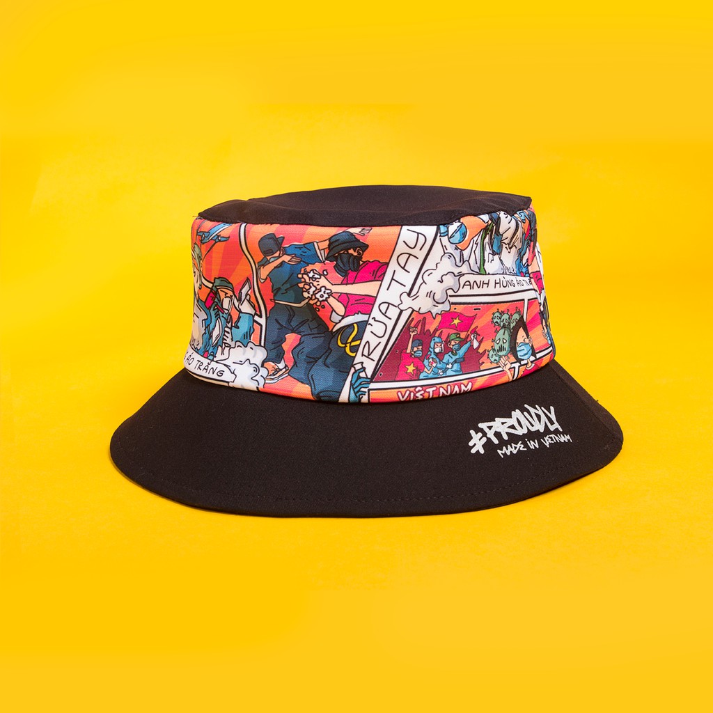 Mũ vành Bucket (Đen) Unisex Faslink x LimVox