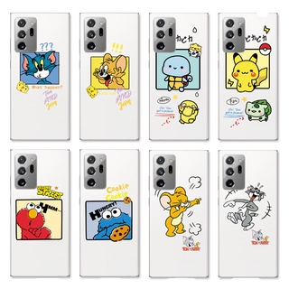 Ốp điện thoại silicon TPU mềm hoạt hình đáng yêu dành cho Samsung Galaxy Note 20 Ultra 5G/ Note 8 9 10+ Pro
