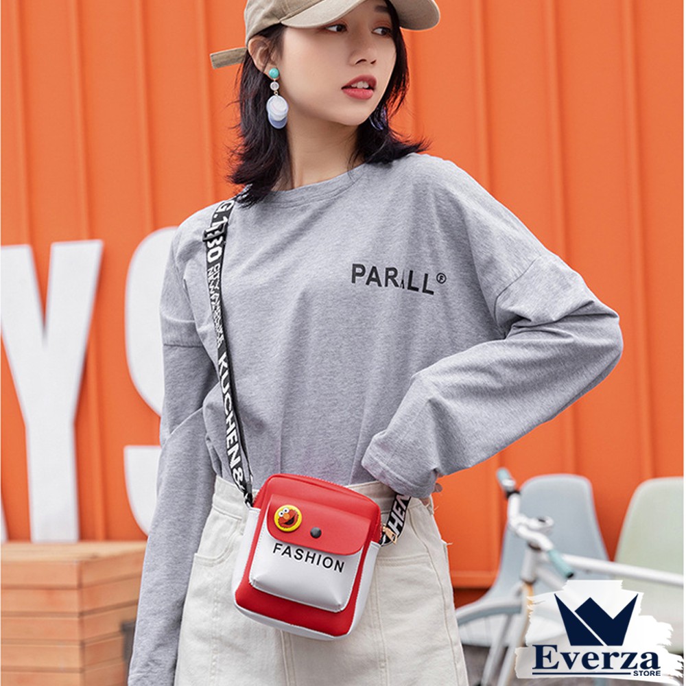 Túi Đeo Chéo Fashion Siêu Cute Nhỏ Gọn Xinh Xắn Chất Liệu Da Pu Thời Trang Phong Cách Hàn Quốc