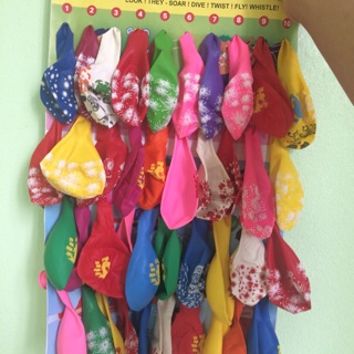 Bóng bay vỉ tròn hoa / dài xoắn