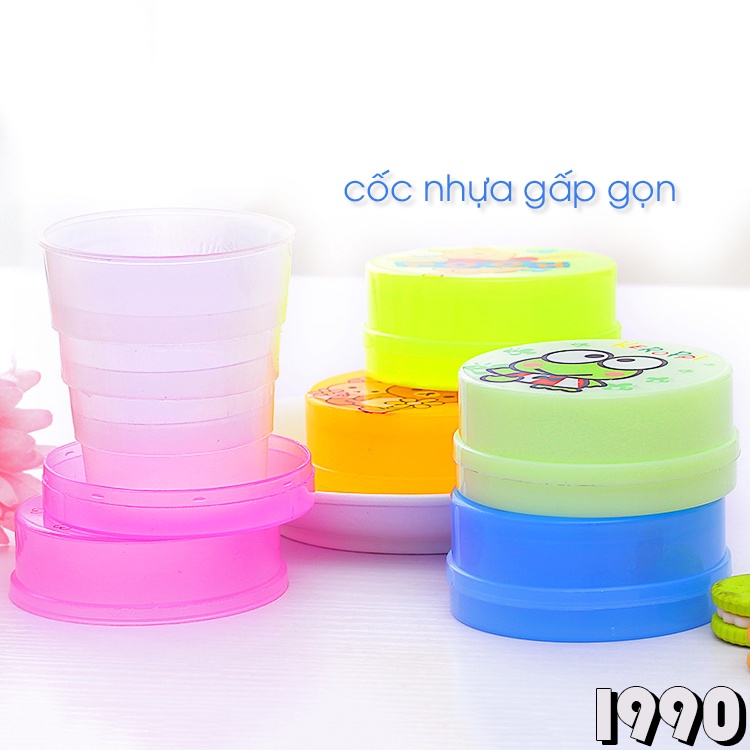  Ly gấp gọn - Cốc xếp tiện dụng khi đi du lịch, đi học