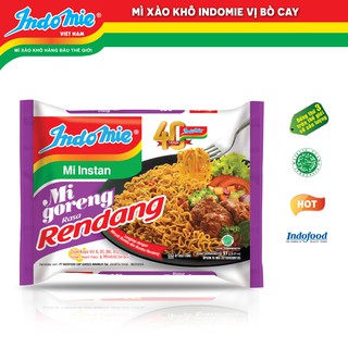 [FREESHIP 99K] Mì Xào Khô Indomie Vị Bò Cay - Thùng 40 gói - Mì xào khô nhập khẩu từ Indonesia