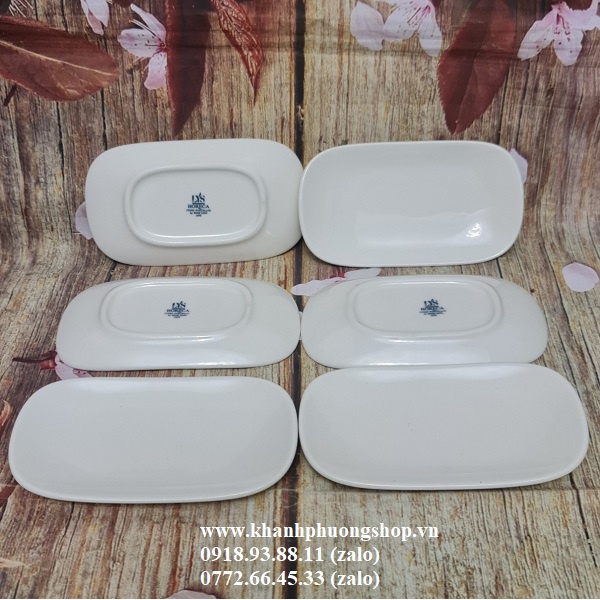 dĩa lót khăn ăn sứ Minh Long - dĩa lót khăn ăn sứ