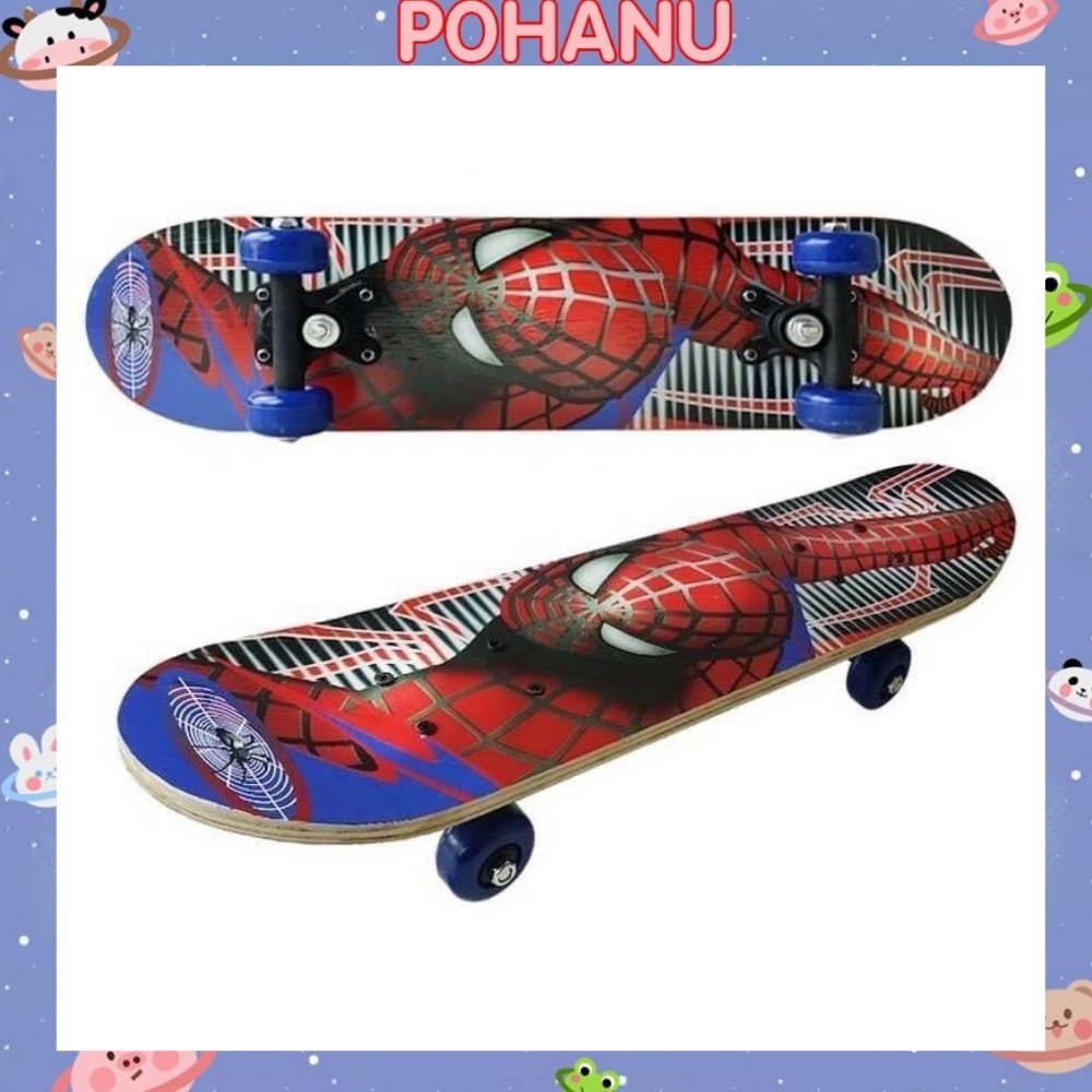 Ván trượt Pohanu trẻ em  skateboard bằng hỗ hoạt hình đáng yêu an toàn cho bé VT1