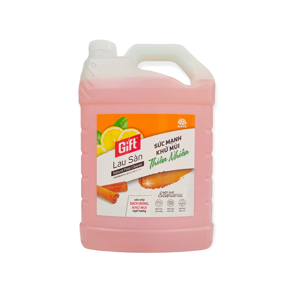 Nước Lau Sàn Gift Thiên Nhiên Can 3,8Kg Chiết Xuất Từ Thiên Nhiên Nhiều Loại Hương