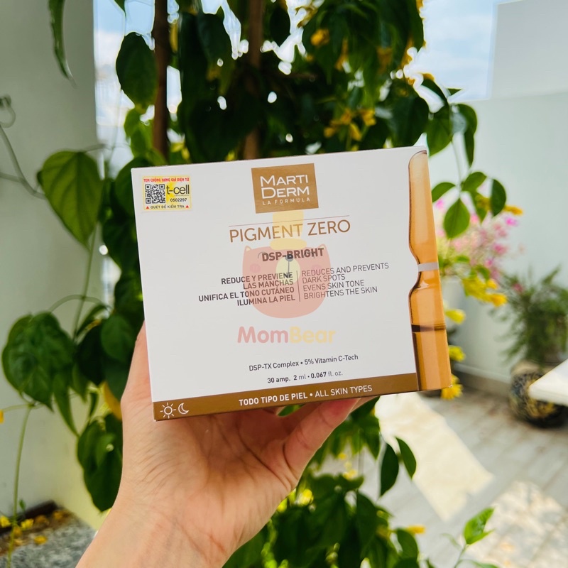 MARTIDERM PIGZERO DSP BRIGHT Ampoule dưỡng sáng đều màu da