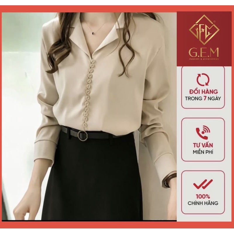 [BÁN BUÔN&amp;LẺ] Áo sơ mi công sở G01 - đi học được - thời trang đẹp - dễ kết hợp chân váy hay quần tây GEM.VN