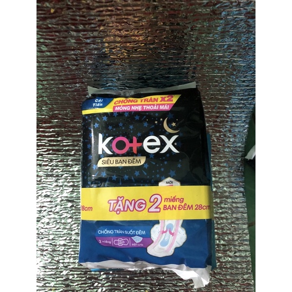 (Tặng2 miếng)BĂNG VỆ SINH KOTEX khô thoáng siêu mỏng cánh 23cm 8 miếng