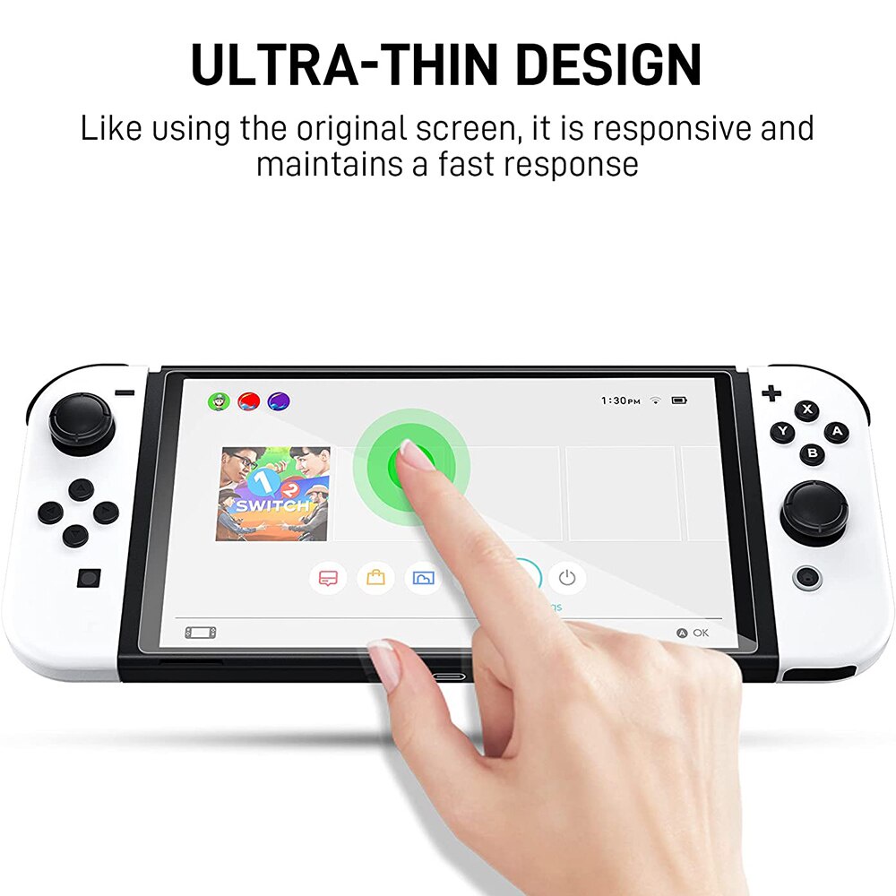 Kính CL Nhám Máy Game Nintendo Switch OLED 7" Cường Lực 9H