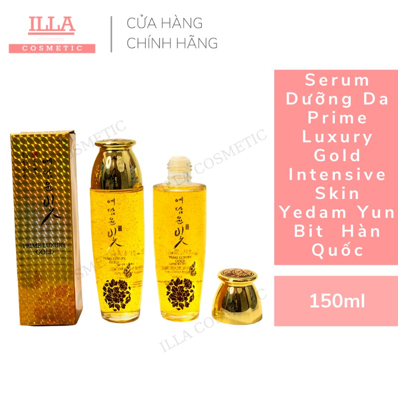 Dưỡng ẩm cấp nước, căng bóng da 🔥FREESHIP🔥 Serum Dưỡng Da Prime Luxury Gold Intensive Skin Yedam Yun Bit Hàn Quốc 150ml