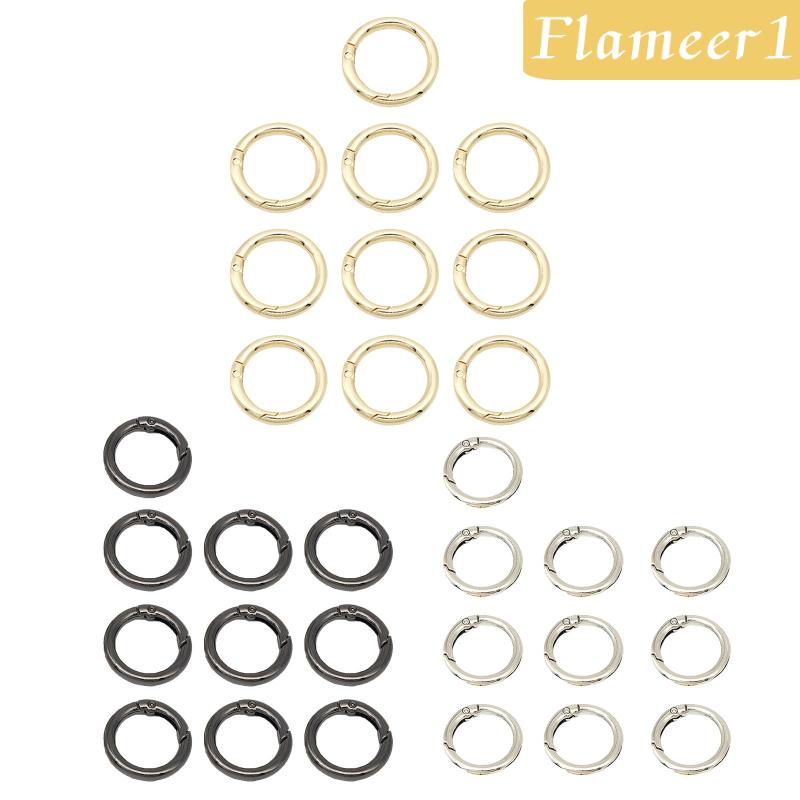 [Flameameer1] Set 10 Vòng Đệm Lò Xo Tròn 3 / 4inch O Cho Túi Xách