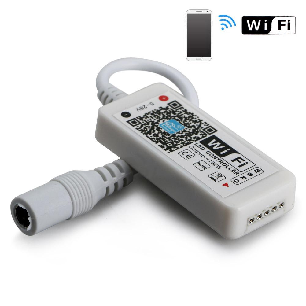 DC 5~28V RGBW Mini Wifi Wireless Controller for LED Strip Light IOS Android  | BigBuy360 - bigbuy360.vn