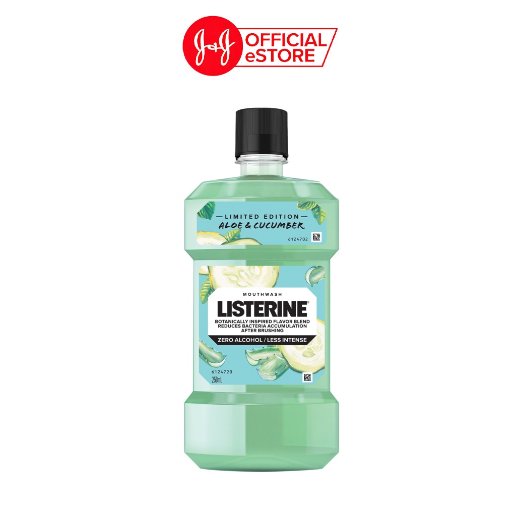 [HÀNG TẶNG KHÔNG BÁN] Nước Súc Miệng Listerine Vị Trái Cây Tự Nhiên Nha Đam &amp; Dưa leo - Dung tích 250ml