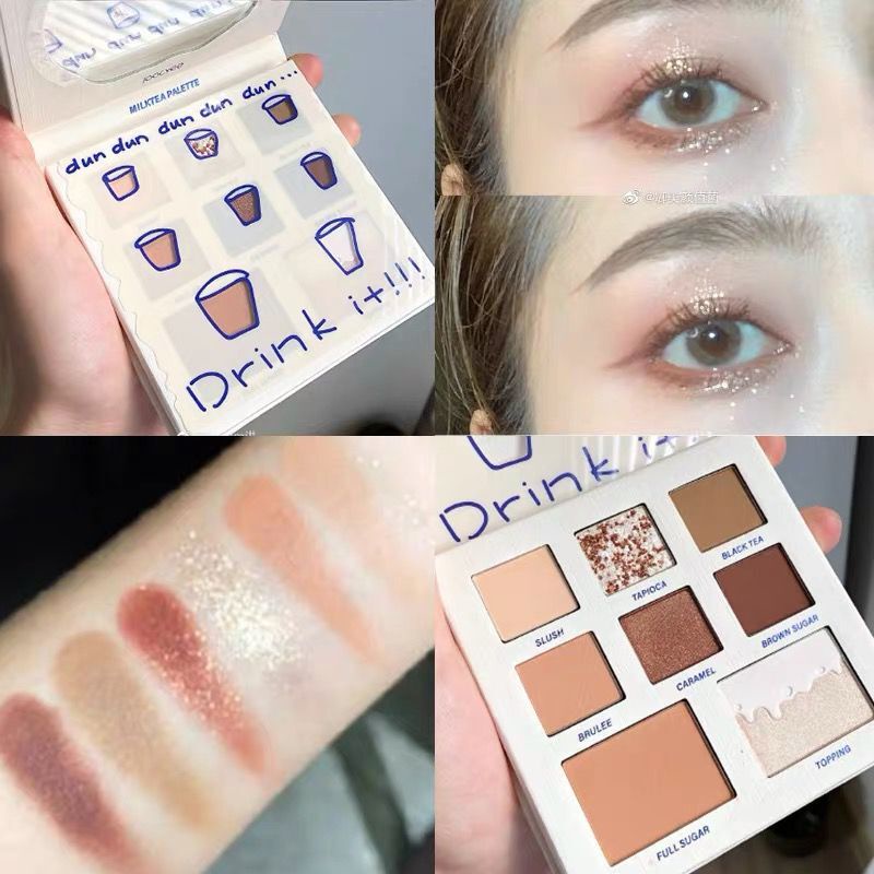 Bảng Phấn Mắt mini 8 Màu Sắc Chống Thấm Nước Và Mồ Hôi