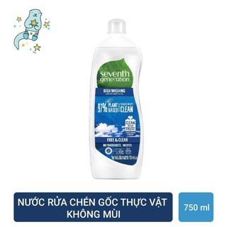 Combo 2 chai nước rửa bát Seventh Generation 750ml