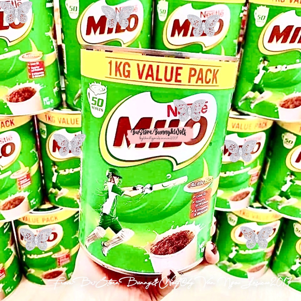 Sữa Milo Úc Lon Thiếc Hộp 1kg bổ sung năng lượng cho trẻ