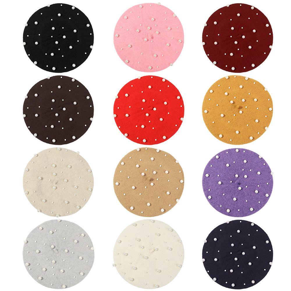 Mũ Beret Mềm Mại Giữ Ấm Thời Trang Cho Nữ