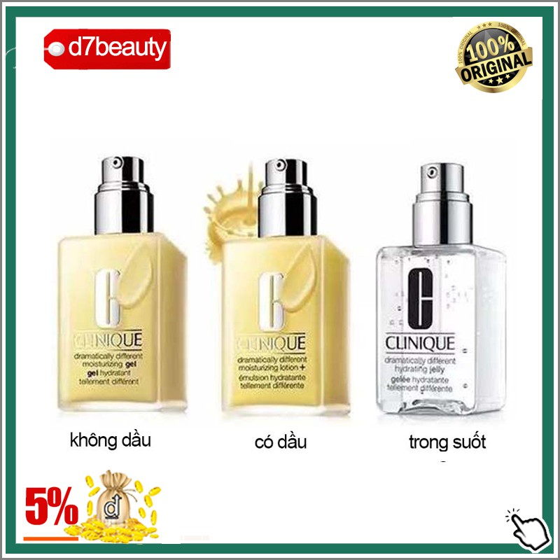 [125ml]Kem dưỡng ẩm/Gel dưỡng ẩm Clinique dramatically different moisturizing gel/hydrating jelly